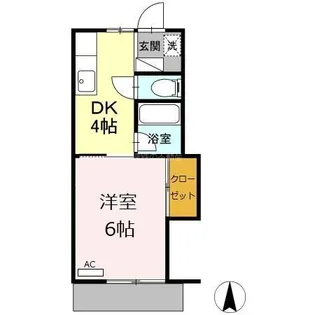 シュロス【2階】の間取り