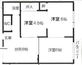 さくらハイツ【1階】の間取り