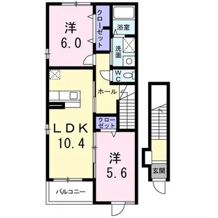 エレガンテ・カーサ【2階】の間取り