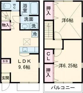 茨城県筑西市中舘【一戸建】の間取り