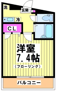 シャトル聖つつじヶ丘【2階】の間取り