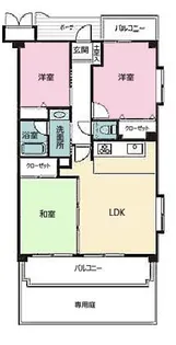 埼玉県戸田市川岸3【マンション】の間取り