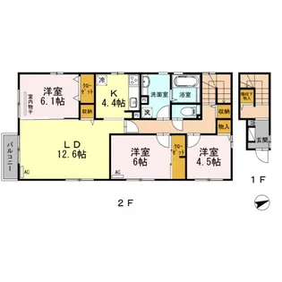 新潟県長岡市千歳2【アパート】の間取り