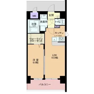 1LDKの間取り画像