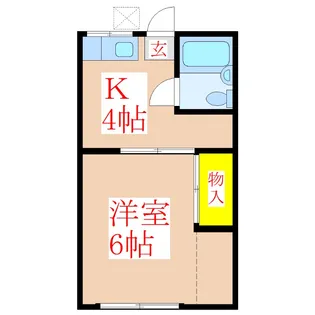 日建アパート【1階】の間取り