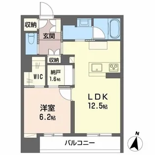 LUANA KAMISUGI【1階】の間取り