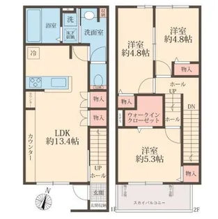 埼玉県さいたま市中央区上落合8【一戸建】の間取り