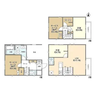千葉県船橋市二宮1【一戸建】の間取り