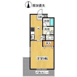 山形県山形市北山形1【アパート】の間取り