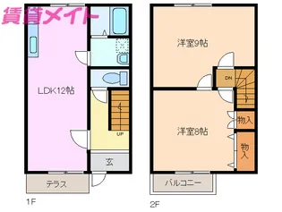 三重県四日市市まきの木台1【一戸建】の間取り