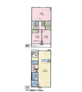 千葉県木更津市金田東6【一戸建】の間取り