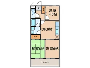 パティオ杁ヶ池【1階】の間取り