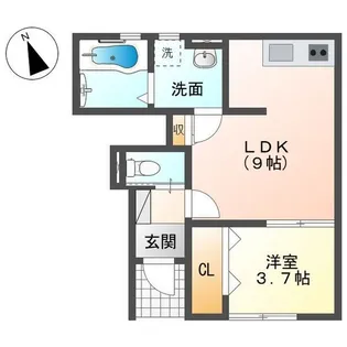 リーブルファイン領下2【1階】の間取り