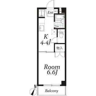 ブランドール池上【2階】の間取り