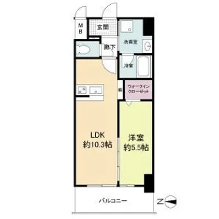 ストーリア茨木(旧トリニティ茨木)【3階】の間取り