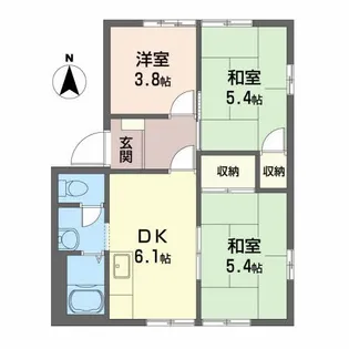 コートビレッジ泉【1階】の間取り