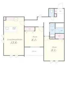 東京都練馬区高松1【マンション】の間取り