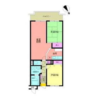 東京都中野区弥生町1【マンション】の間取り