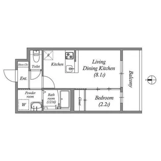 アドバンス京都リエートII【2階】の間取り