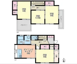 神奈川県大和市深見【一戸建】の間取り