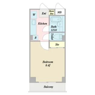 ベリーノセリア【5階】の間取り