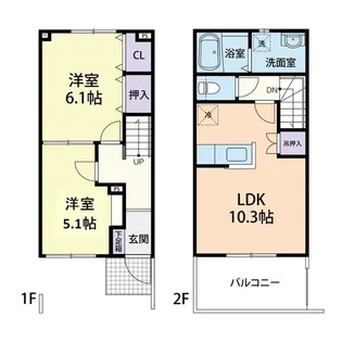 Maison Claire(メゾンクレア)の間取り