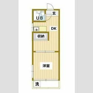 常盤ハイツ【1階】の間取り