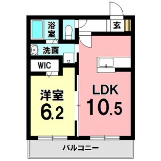 アチェーロ土岐口【1階】の間取り