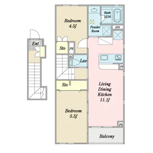 Garnet Court【2階】の間取り