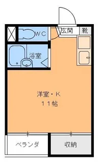 ビューハイツ島口【2階】の間取り