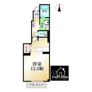 ソレイユ北島B【1階】の間取り