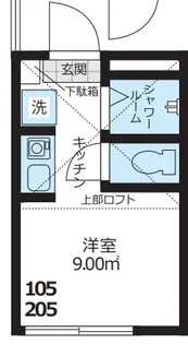 東京都新宿区大久保2【アパート】の間取り