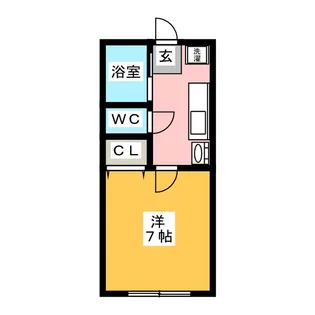 e・スタイリオ小田原【2階】の間取り