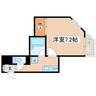 ロイヤルヒルズ富沢I【1階】の間取り