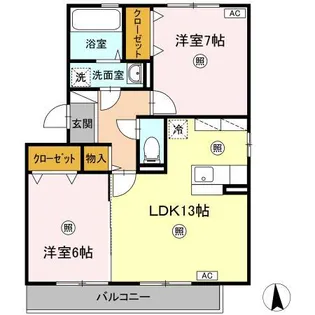 エターナル・ビオス【3階】の間取り