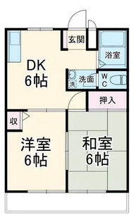 ドミールエントピア【1階】の間取り