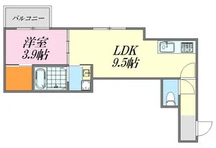 Crecia廿日市駅西【1階】の間取り