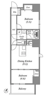 ルネサンスコート秋葉原【6階】の間取り