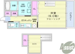 ブランニュー2番館【1階】の間取り