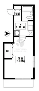 スペースワンツクド【3階】の間取り
