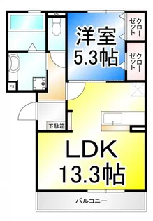 ペルソワール高田【1階】の間取り