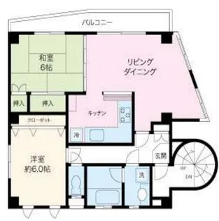 プレッサント学芸大学【2階】の間取り