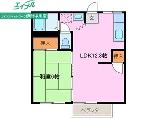 ブランズハッチ【2階】の間取り