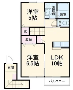 パルク・フルール A棟【2階】の間取り