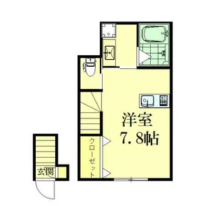 HGフラット【2階】の間取り