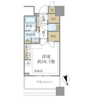 白金ザ・スカイ東棟【5階】の間取り