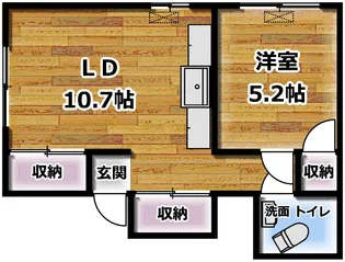 ヴィラ外苑【5階】の間取り