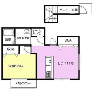 メゾンドネージュA【1階】の間取り