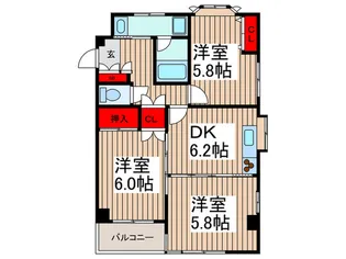 ロイヤルハウス【3階】の間取り