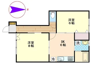 フレッセ徳町I【1階】の間取り